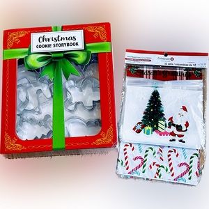 Christmas cookie cutter set and gift bags